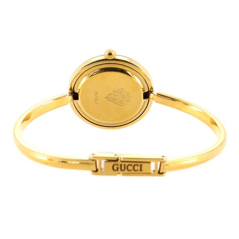 gucci watch women bangle|Gucci watch changeable bezels.